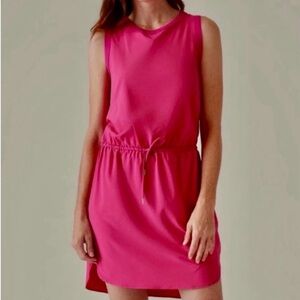 Athleta Rincon Dress Fuscia Pink Size Large